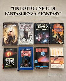 Set 8 libri fatnasy fantascienza sci-fi