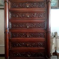 Settimino in palissandro  originale metà 800