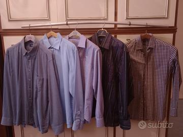 Cinque Camicie di taglia XL con maniche lunghe 
