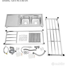 lavello cucina in acciaio inox