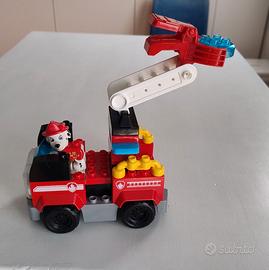 Paw Patrol Camion Pompieri rosso gru + personaggio