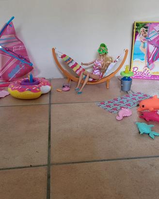 Playset Barbie  spiaggia mare