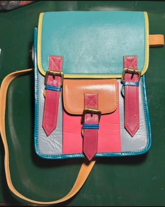 Borsa a tracolla artigianale particolare colorata
