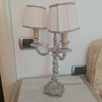 coppia lampade abat jour 