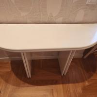 Tavolo consolle allungabile bianco