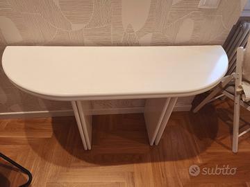 Tavolo consolle allungabile bianco