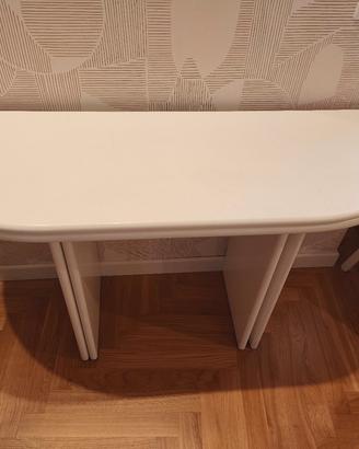 Tavolo consolle allungabile bianco