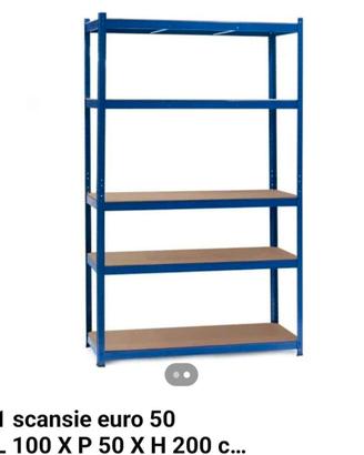 Scansia scaffale per garage color blu