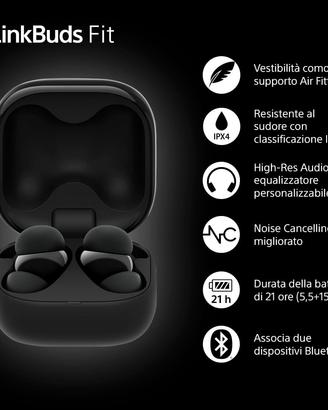 Sony LinkBuds Fit - Cuffie True Wireless Nuove