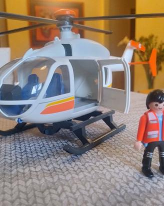 Playmobil Elicottero di soccorso