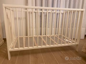 Lettino bambini Ikea con materasso