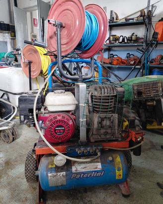 compressore a scoppio con forbici pneumatiche