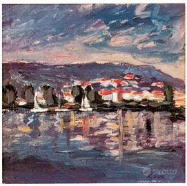 Pietro Rosa "Paesaggio di mare"