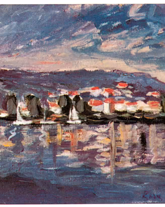 Pietro Rosa "Paesaggio di mare"