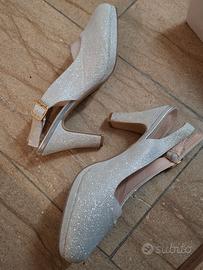 Scarpe da cerimonia argento