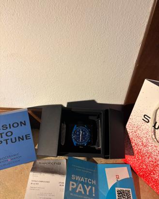 Swatch x Omega Mission to Neptune -nuovo completo