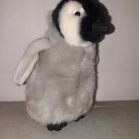 PELUCHE PINGUINO GRIGIO E NERO