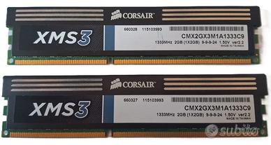 RAM DDR3 4GB (2x2GB) 1333MHz PC3-10600 Corsair