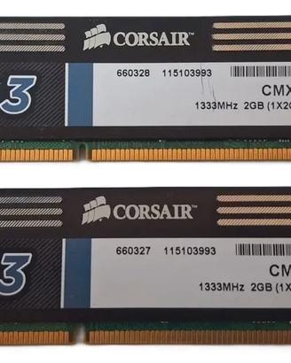 RAM DDR3 4GB (2x2GB) 1333MHz PC3-10600 Corsair