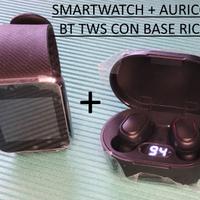 AURICOLARI BT+SMARTWATCH-FOTOCAMERA-ALLOGGIAMENTO