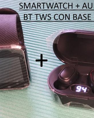 AURICOLARI BT+SMARTWATCH-FOTOCAMERA-ALLOGGIAMENTO