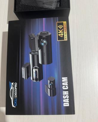 Dash Cam 4K GKU D600PRO – Nuova (Fronte + Retro)