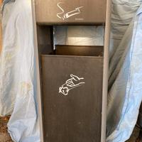 porta carta posacenere