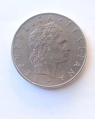 Moneta da 50£ anno 1981 della Repubblica Italiana