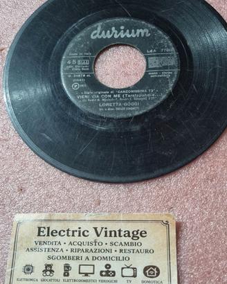 1650NN-Vinile 45 Giri Loretta Goggi-Vieni via con
