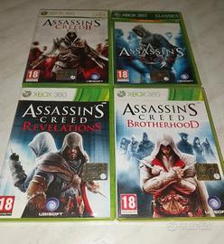 ASSASSINS CREED SET 4 GIOCHI PER XBOX 360