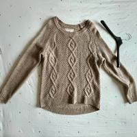 Maglione beige L.O.G.G. H&M con trecce