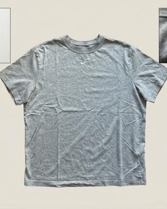 Nike T-Shirt Grigia Swoosh Ricamato – Taglia M