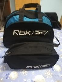 borsone sportivo Reebok con borsello coordinato 