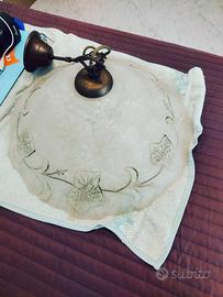 lampadario di vetro da cucina