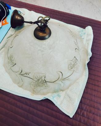 lampadario di vetro da cucina