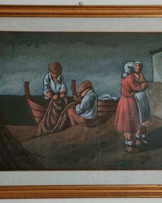 Quadro a olio su tela artista Francesco Matera