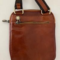 Borsa a tracolla in pelle marrone