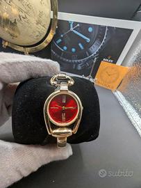 Orologio donna Vian dorato con quadrante rosso – E