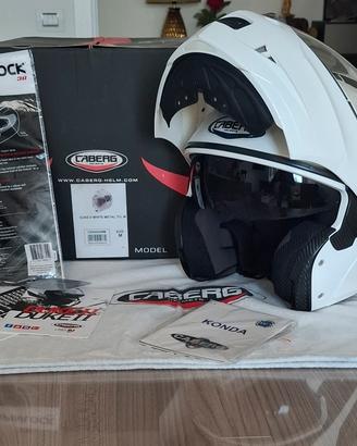 CASCO MODULARE CABERG DUKE II tg. M bianco perla