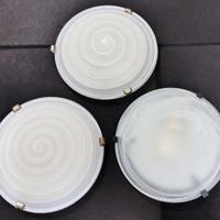 Plafoniere rotonde in vetro