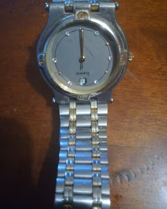 orologio vintage  anni 90 quartz uomo bicolor bra 