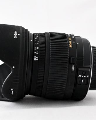 Sigma 17-70mm f2.8-4.5 Nikon Macro + scatola