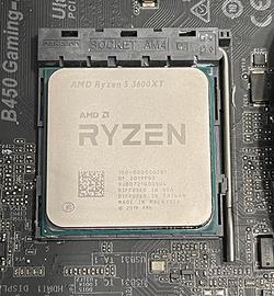 Cpu amd ryzen 3600 xt