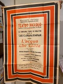 Locandina teatro anni 40 Carlo Bompiani