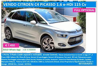 C4 Picasso Citroen comoda ed economica