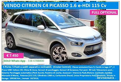 C4 Picasso Citroen comoda ed economica
