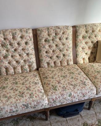 divano  posti con 2 poltrone