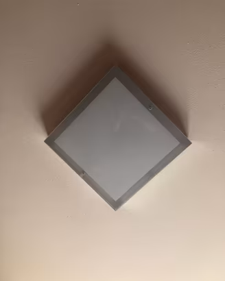 Lampada quadrata in vetro