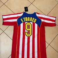 T-shirt vintage Atletico Madrid Torres 9 L
