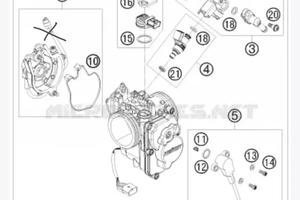 corpo farfallato ktm 690 smc